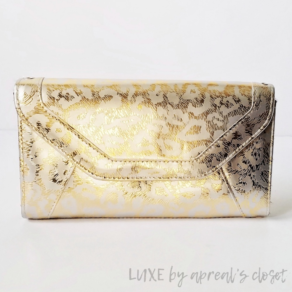 Gold Metallic Animal Print Clutch/Handbag